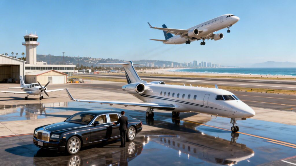 airports near newport beach ca private jet