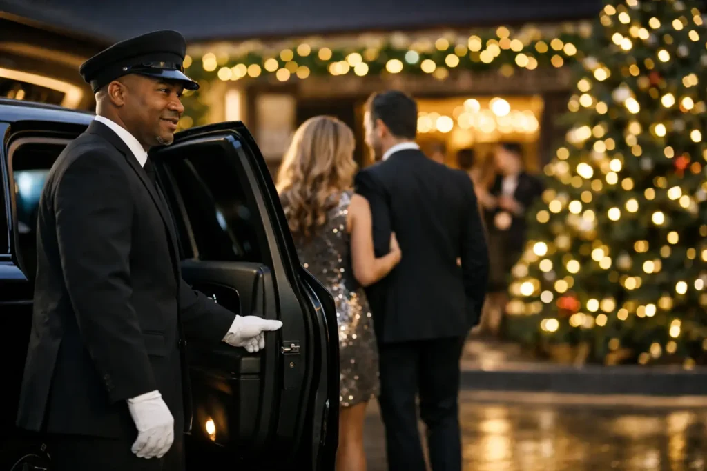 Chauffeured Transportation for Holiday Parties